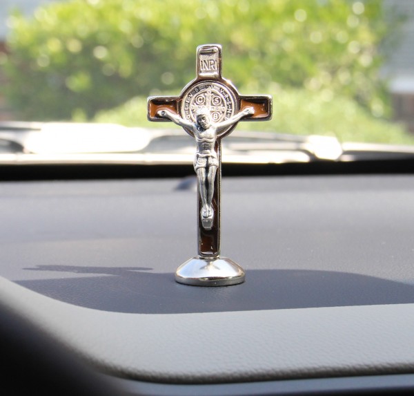 St. Benedict Dashboard Crucifix