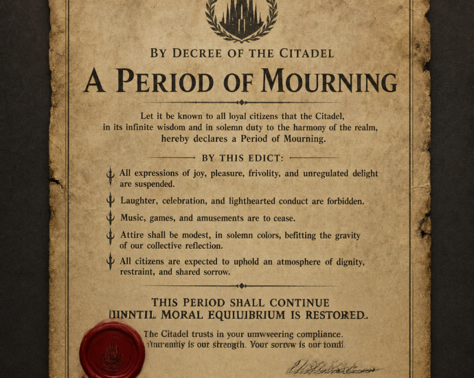 Mourning Period Be Happy